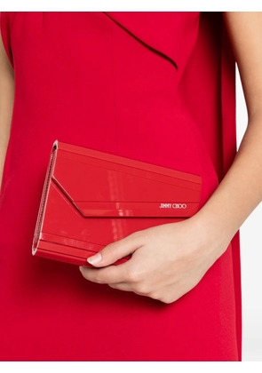 Jimmy Choo Candy logo-detail clutch bag - Red