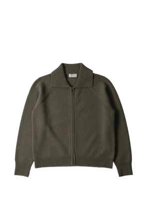 Margaret Howell zip-collar cardigan - Green