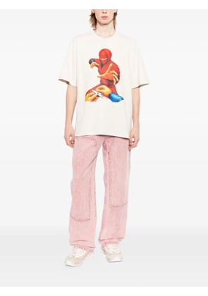 Melt graphic T-shirt - Neutrals