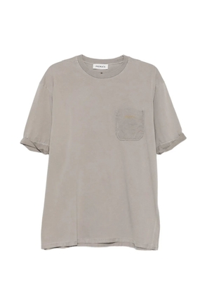 Premiata logo-print chest-pocket T-shirt - Grey