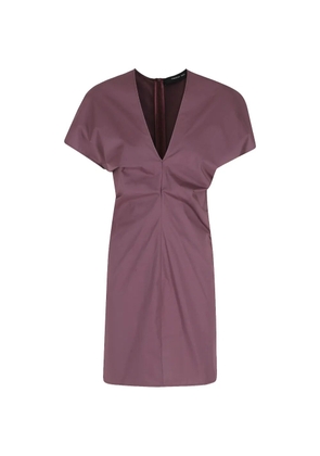 Federica Tosi draped V-neck dress - Purple