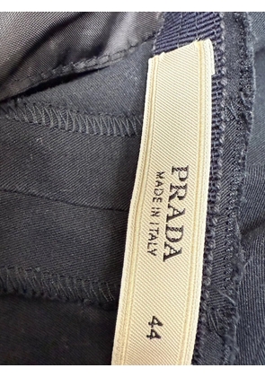 Prada Pre-Owned low-rise cropped trousers - Blue