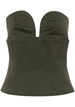 Max Mara Cacao bustier top - Green