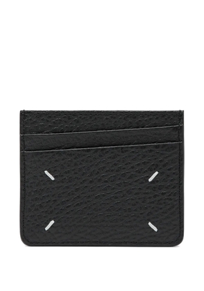 Maison Margiela four-stitch leather card holder - Black