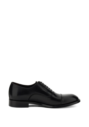 Boggi Milano buffed leather Oxford shoes - Black