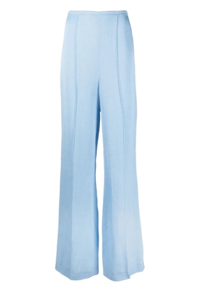 Róhe pressed-crease wide-leg trousers - Blue