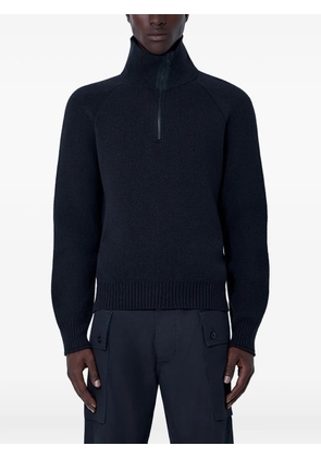 Margaret Howell high-neck quarter-zip sweater - Black