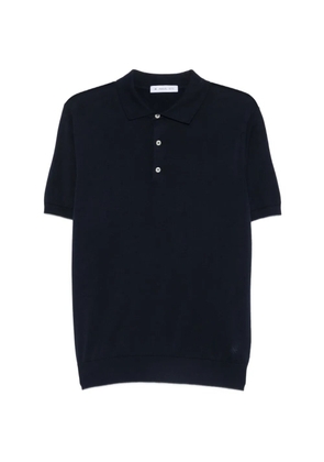 Manuel Ritz knitted cotton polo shirt - Blue