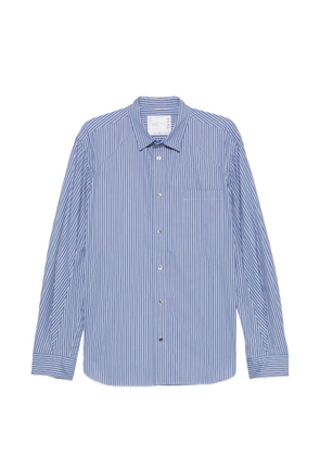 sacai stripe-print poplin shirt - Blue