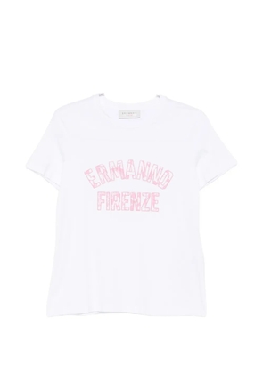 ERMANNO FIRENZE logo-print T-shirt - White