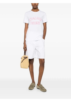 ERMANNO FIRENZE logo-print T-shirt - White