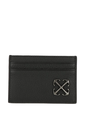 Off-White Arrows logo-plaque card holder - Black
