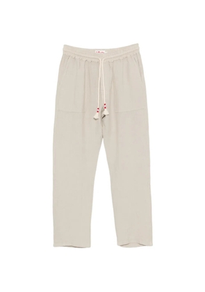 MC2 Saint Barth drawstring-waist linen trousers - Neutrals