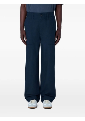 Margaret Howell wide-leg patch-pocket trousers - Blue