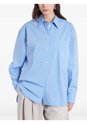 IRO Natacha chest-pocket button-down cotton shirt - Blue