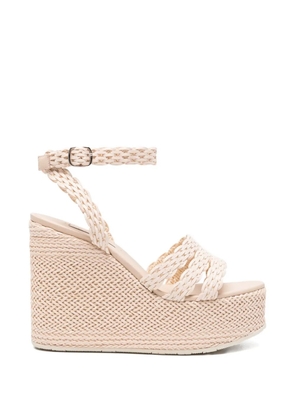 Casadei woven wedge espadrilles - Neutrals