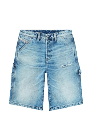 Diesel distressed-finish cargo shorts - Blue