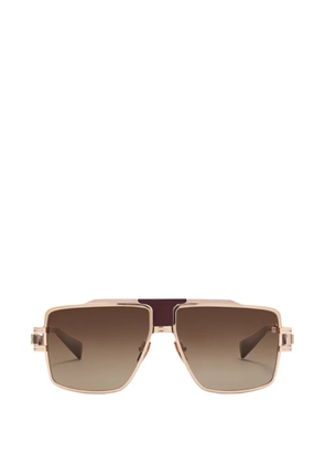 Balmain Eyewear Idol geometric-frame sunglasses - Gold