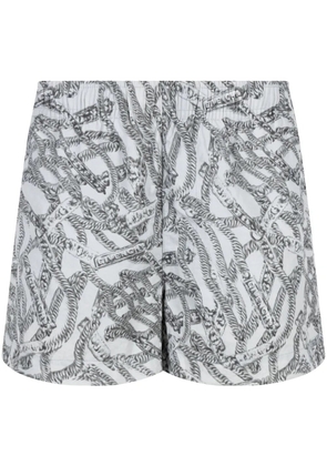 Givenchy chain-link print swimming trunks - Grey