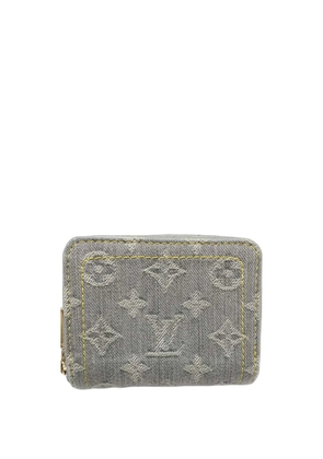Louis Vuitton Pre-Owned 2021-2026 Monogram Denim Zippy Purse coin pouch - Grey