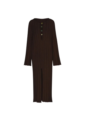 Baobab Mamu resin-embellished cut-out maxi dress - Brown