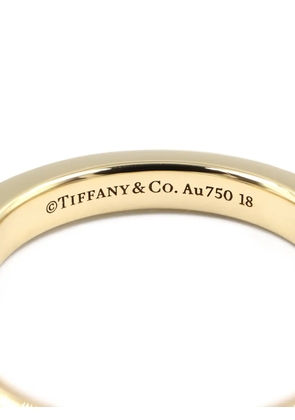 Tiffany & Co. Pre-Owned 2010s Lock logo-engraved ring - Gold