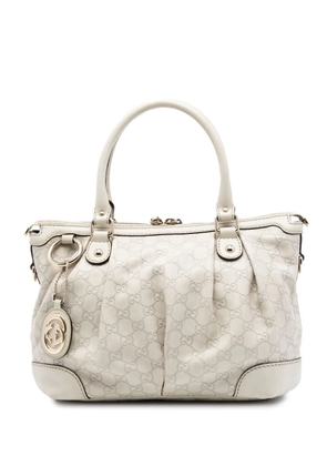 Gucci Pre-Owned 2016-2025 Guccissima Sukey satchel - White