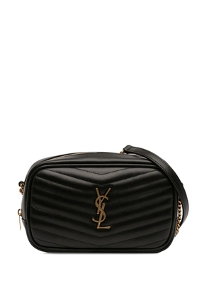 Saint Laurent Pre-Owned 2025 Mini Matelasse Calfskin Monogram Lou Camera Bag crossbody bag - Black