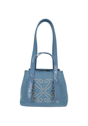Off-White logo-strap tote bag - Blue