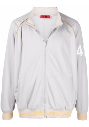 424 zipped track jacket - Neutrals
