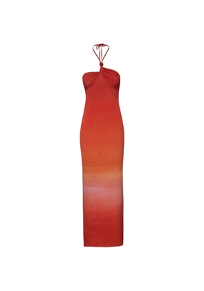 Baobab resin stone self-tie maxi dress - Red