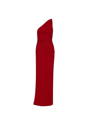 Baobab one-shoulder ruched dress - Red