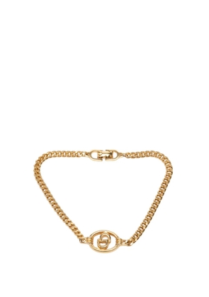 Christian Dior Pre-Owned 20th Century Gold Plated CD Logo Bracelet costume bracelet