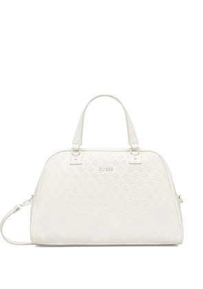 GUESS USA logo-embossed holdall bag - Neutrals