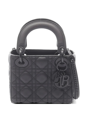 Christian Dior Pre-Owned 2010s mini Lady Dior Cannage tote bag - Black