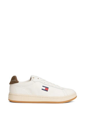 Tommy Jeans logo-patch lace-up fastening sneakers - Neutrals