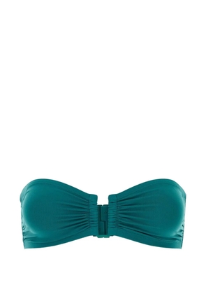 ERES gathered bandeau bikini top - Green