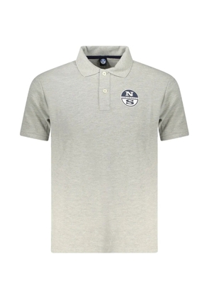 North Sails logo-patch polo shirt - Grey