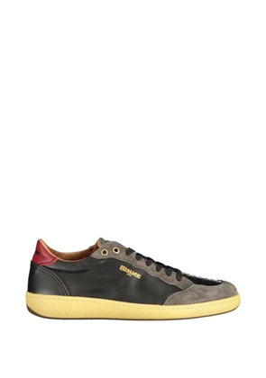 Blauer Murray suede-panel sneakers - Black