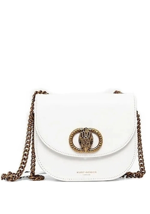 Kurt Geiger London logo-plaque chain bag - White