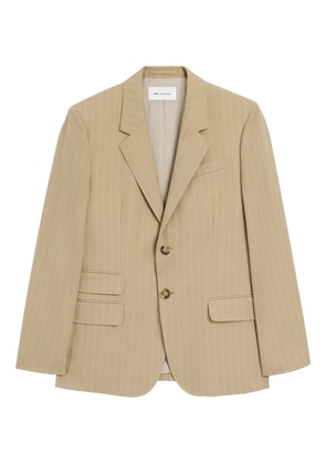 AMI Paris striped single-breasted jacket - Neutrals