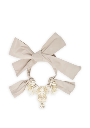 Biyan crystal-embellished necklace - Neutrals