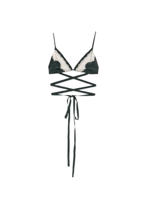 Jejia Anna lace-trim bra - Green