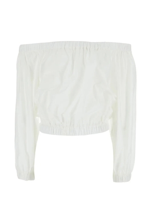 Jucca off-the-shoulder top - White