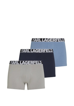 Karl Lagerfeld logo-waistband boxers (set of three) - Grey