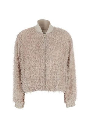 RAME fringed zip-up jacket - Neutrals