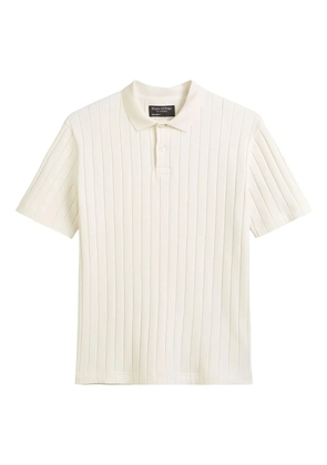 Marc O'Polo ribbed polo shirt - White