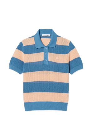 Lacoste striped mesh polo shirt - Blue