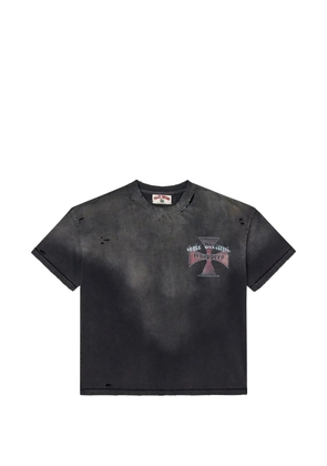 Vale Chopper distressed-effect cotton T-shirt - Black