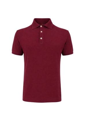 FRANZESE COLLECTION Gossip ribbed-trim polo shirt - Red